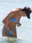 Behati Prinsloo in Bikini Enjoying a Beach Day with Friends in Miami Beach, Florida