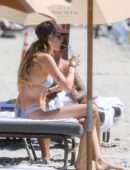 Behati Prinsloo in Bikini Enjoying a Beach Day with Friends in Miami Beach, Florida