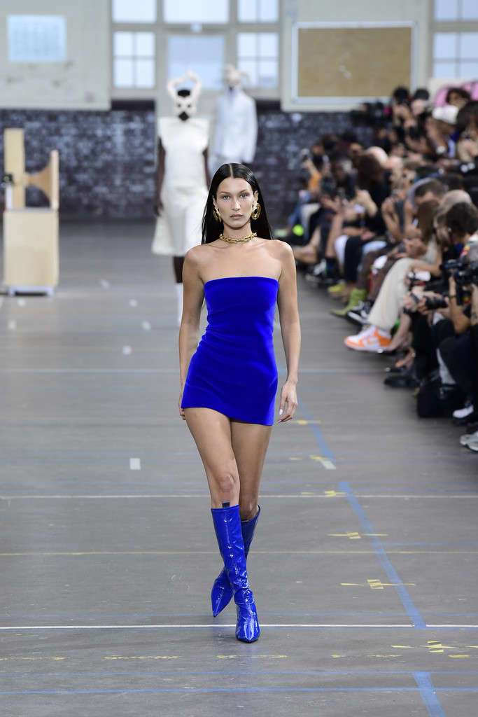 Bella Hadid at Off-White F/W 2021/2022 Show at Paris Fashion Week