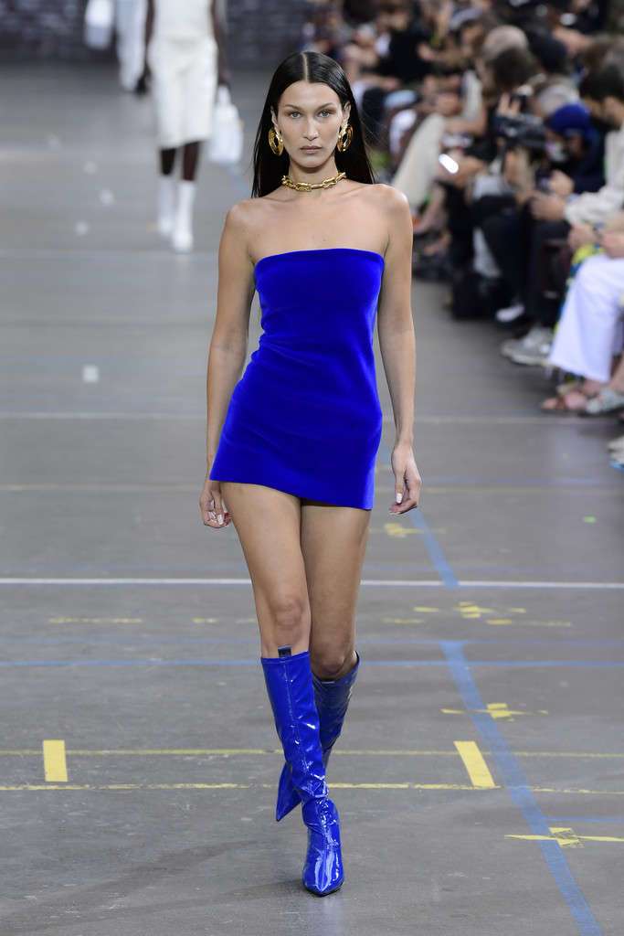 Bella Hadid at Off-White F/W 2021/2022 Show at Paris Fashion Week