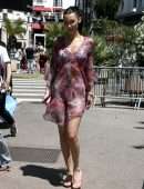 Bella Hadid Upskirt, Out and About in Cannes