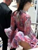Bella Hadid Upskirt, Out and About in Cannes