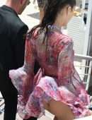 Bella Hadid Upskirt, Out and About in Cannes
