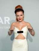 Bella Thorne Cleavage at amfAR Cannes Gala 2021