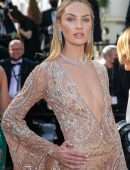 Candice Swanepoel Booty in a Sheer Dress at “Annette” Premiere in Cannes