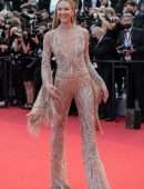 Candice Swanepoel Booty in a Sheer Dress at “Annette” Premiere in Cannes
