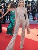Candice Swanepoel Booty in a Sheer Dress at “Annette” Premiere in Cannes