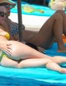 Rumer Willis and Demi Moore Booty at a Beach in Mykonos, Greece