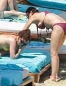 Rumer Willis and Demi Moore Booty at a Beach in Mykonos, Greece