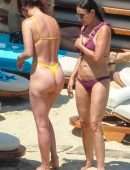 Rumer Willis and Demi Moore Booty at a Beach in Mykonos, Greece