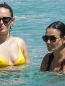Rumer Willis and Demi Moore Booty at a Beach in Mykonos, Greece