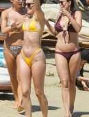 Rumer Willis and Demi Moore Booty at a Beach in Mykonos, Greece