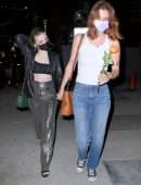 Dove Cameron Pokies in Sheer Top at Valentina Cy’s show in Hollywood