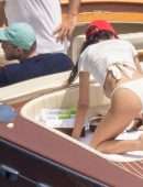 Emily Ratajkowski Booty in a Bikini on a Boat in Italy