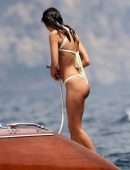 Emily Ratajkowski Booty in a Bikini on a Boat in Italy