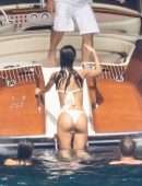Emily Ratajkowski Booty in a Bikini on a Boat in Italy