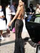 Izabel Goulart Spotted at the Martinez Hotel during the 74th Cannes Film Festival
