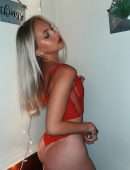 Jordyn Jones Booty, Photoshoot in a Red Lingerie