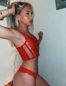 Jordyn Jones Booty, Photoshoot in a Red Lingerie