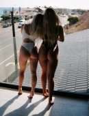 Jordyn Jones and Katie Sigmond Booties in Skimpy Underwear