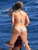 Julianne Hough Booty in Thong Bikini on a Yacht in Italy