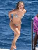 Julianne Hough Booty in Thong Bikini on a Yacht in Italy