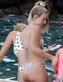 Julianne Hough Booty in Thong Bikini on a Yacht in Italy