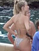 Julianne Hough Booty in Thong Bikini on a Yacht in Italy
