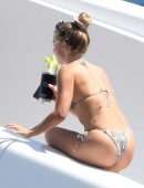 Julianne Hough Booty in Thong Bikini on a Yacht in Italy