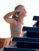 Julianne Hough Booty in Thong Bikini on a Yacht in Italy