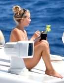 Julianne Hough Booty in Thong Bikini on a Yacht in Italy