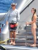 Julianne Hough Booty in Thong Bikini on a Yacht in Italy