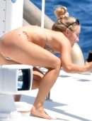 Julianne Hough Booty in Thong Bikini on a Yacht in Italy