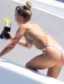 Julianne Hough Booty in Thong Bikini on a Yacht in Italy
