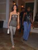 Kendall Jenner in a Sheer Top at Delilah Grand Opening in Las Vegas