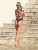 Kimberley Garner Booty in a Swimsuit in Antibes