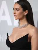 Nina Dobrev Cleavage at amfAR Cannes Gala 2021