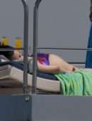 Selena Gomez Booty in a Bikini on a Yacht in Los Angeles