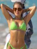 Sylvie Meis Booty in Bikini on the Beach in Saint Tropez