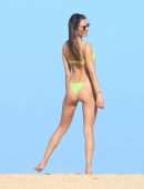 Alessandra Ambrosio Booty in a Tiny Bikini on a Beach in Trancoso