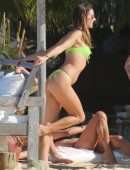 Alessandra Ambrosio Booty in a Tiny Bikini on a Beach in Trancoso