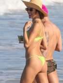 Alessandra Ambrosio Booty in a Tiny Bikini on a Beach in Trancoso