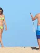 Alessandra Ambrosio Booty in a Tiny Bikini on a Beach in Trancoso