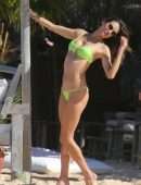 Alessandra Ambrosio Booty in a Tiny Bikini on a Beach in Trancoso