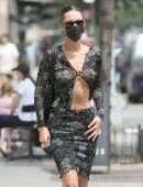 Bella Hadid Pokies in a See-Through Top Out in New York