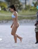 Camila Mendes Booty in Thong Bikini for a Photoshoot in Miami