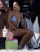 Camila Mendes Booty in Thong Bikini for a Photoshoot in Miami