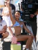 Camila Mendes Booty in Thong Bikini for a Photoshoot in Miami