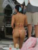 Camila Mendes Booty in a Thong Bikini on the “Strangers” Movie Set in Miami Beach