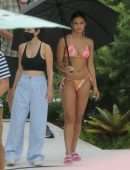 Camila Mendes Booty in a Thong Bikini on the “Strangers” Movie Set in Miami Beach
